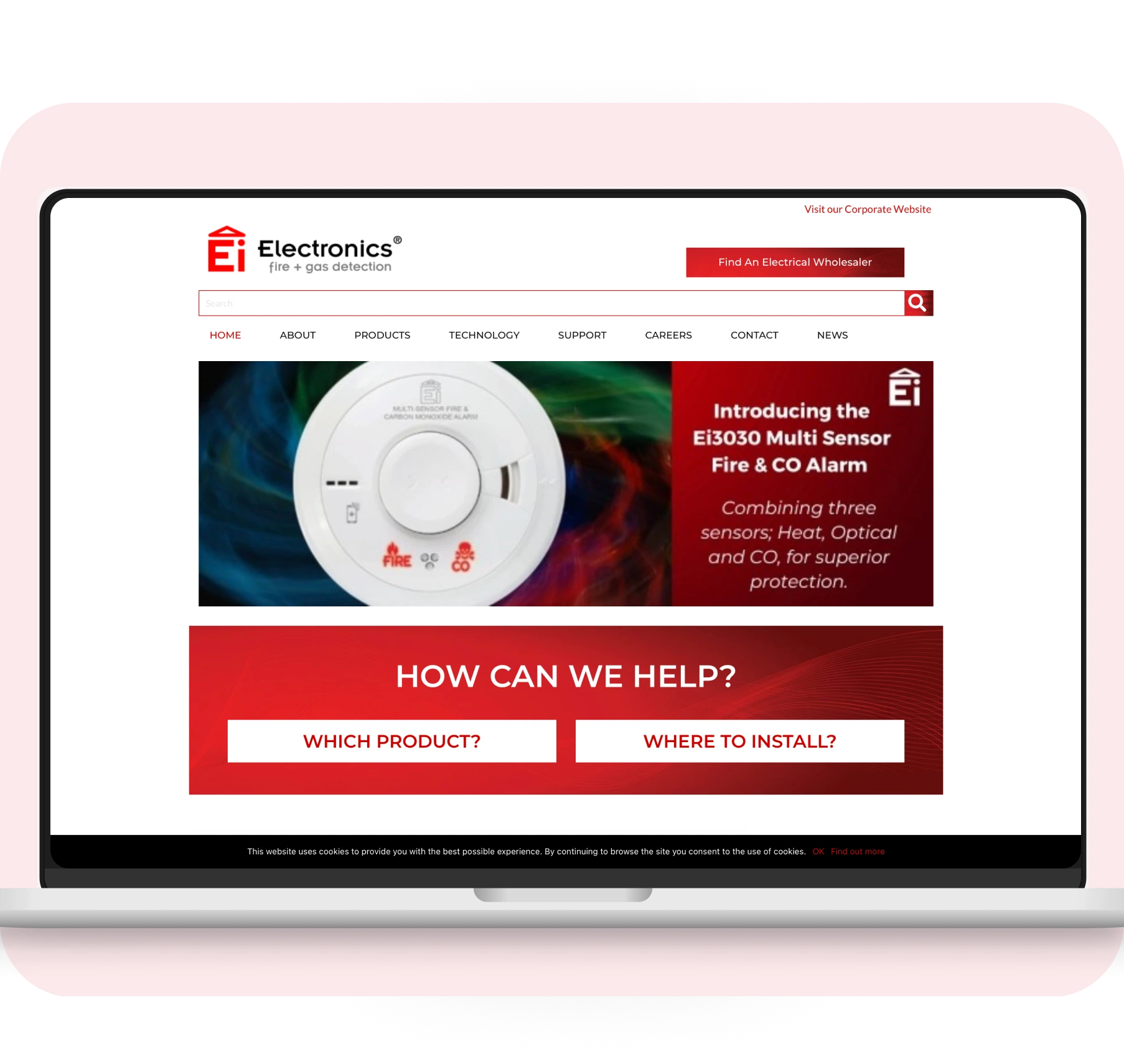 Alternate text for EI Electronics case study page headline image